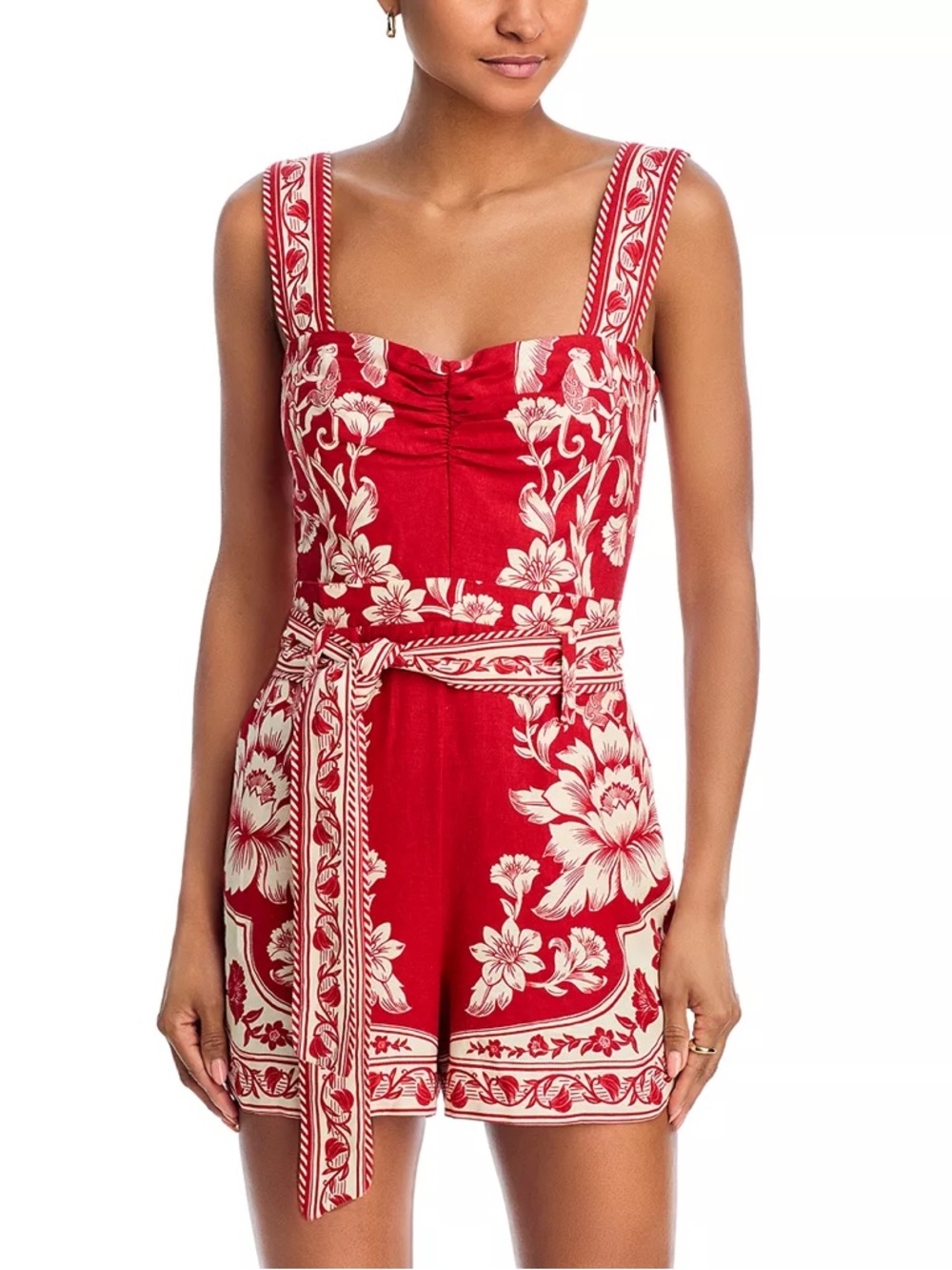FARM Rio Guanacaste Belted Romper